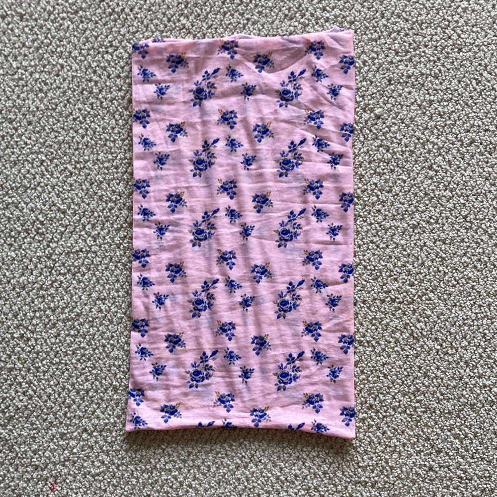 NEW Natural Life Boho Bandeau Full Length Pink Flower Pattern One Size NWOT
